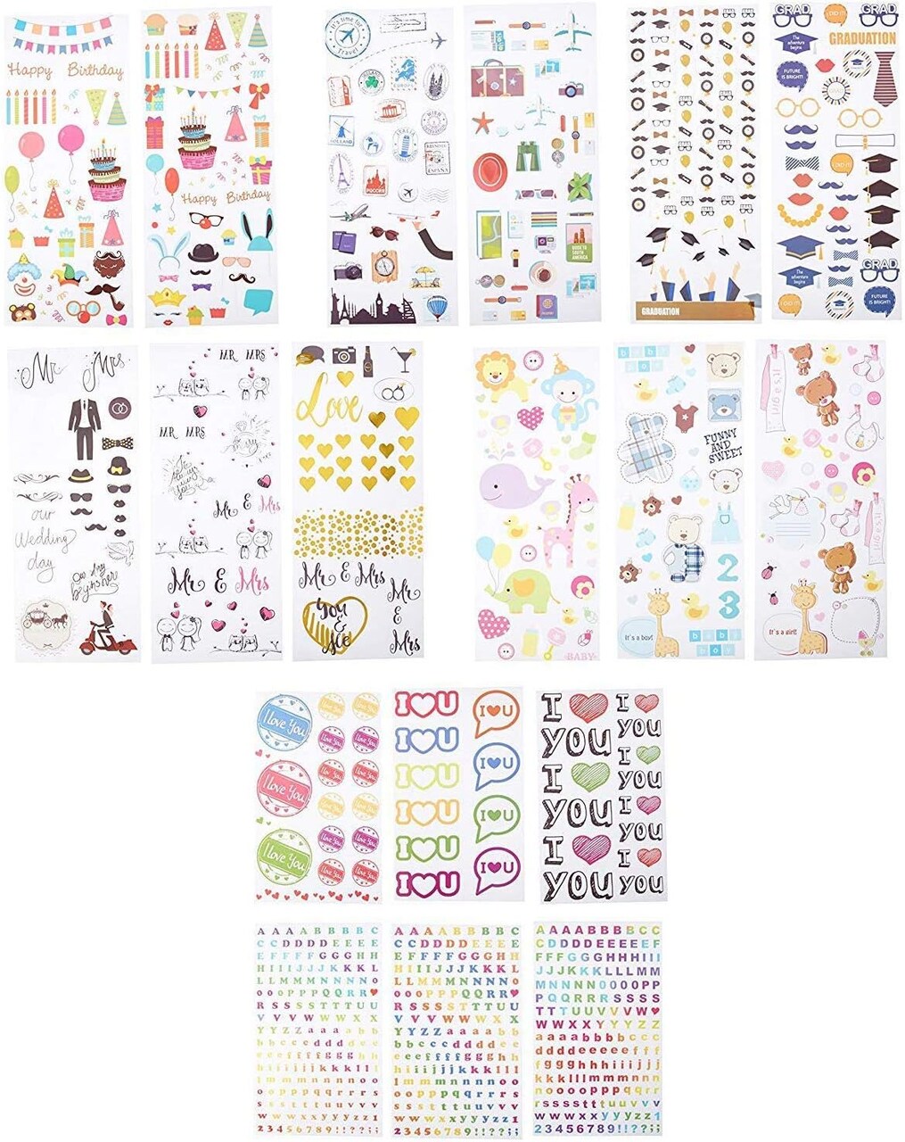 Zink Colorful & Decorative Sticker Sets for Instant Photo Projects